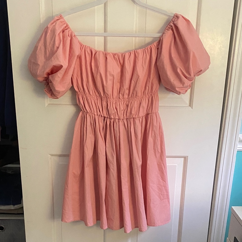 Abercrombie Pink Off-Shoulder Dress